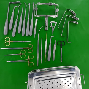 Kit d'instruments manuels pour la réparation des lèvres et du palais fendus avec écarteur buccal en acier inoxydable, outils de chirurgie plastique réutilisables - Product Image 1