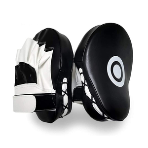 Wholesale Professional High Quality Custom Logo <b>Focus</b> Mitts Kick Boxing Training <b>Pads</b> Hook & Loop Closure Made of PU Leather - Product Image 5