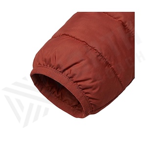 Women's Hooded Quilted Jacket Solid Color Full Sleeve Polyester Winter Coat with Zipper Closure - Product Image 6