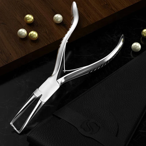 Juego de herramientas de reparación de joyería DIY de acero inoxidable, alicates de mano que incluyen Alicates de punta plana para extensión de cabello, herramientas de extensión de cabello - Product Image 6