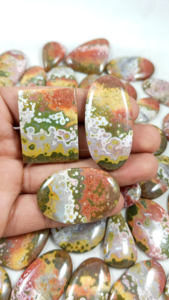 Natural Ocean Jasper cabujón curación cristal cuarzo venta al por mayor a granel suelta piedra preciosa Chakra espiritual Reiki crudo - Product Image 6