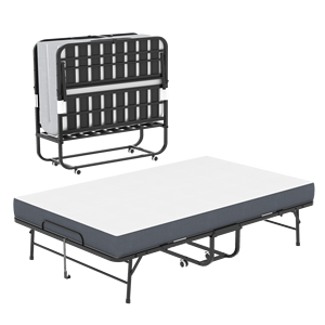 Cama Plegable Murphy Grande de 75"x46" con Espuma Viscoelástica Extra Larga de 5 Pulgadas, Resistente, Capacidad de 450 Libras, Cama Plegable Ancha para Personas Altas - Product Image 1