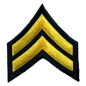 Chevrons Personalizados con Rayas Trenzadas Bordadas, Parche de Insignia de Rango, Chevrons Masónicos, Chevrons a Precio Económico - Product Image 4