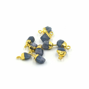 Dijes con Engaste de Piedra Natural y Baño de Oro, Estilo Bohemio, Joyería Unisex - Product Image 4