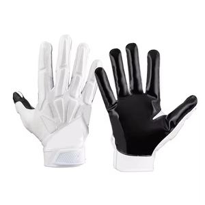 Gants de football américain en cuir de qualité supérieure, style 2025, avec logo personnalisé, gants d'entraînement durables pour les joueurs et les équipes - Product Image 6