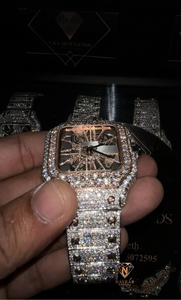 Reloj de Lujo con Diamantes de Moissanita al por Mayor con Cierre Seguro, Joyería de Moda, Regalo para Él, Disponible para la Venta - Product Image 2