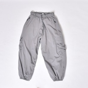 Pantalones Cargo Grises Unisex con Cintura Ajustable con Cordón, Puños Elásticos, Secado Rápido, Poliéster, Estilo Adulto - Product Image 1