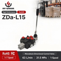 Vanne de commande directionnelle haute performance Hy-Waloil ZDa-L15 à 1 bobine, 63 L/min, 315 bars, monobloc pour chariot élévateur, vente en gros