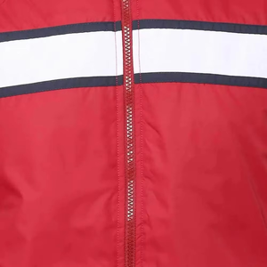 <b>Mens</b> Stylish Red Hooded Windbreaker <b>Jacket</b> Full Zip Lightweight Breathable Casual Outdoor Sports <b>Running</b> Streetwear Coat - Product Image 3