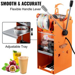 เครื่องปิดผนึกถ้วยชา Boba ด้วยตนเองขนาด300-500ถ้วย/ชม. เทคโนโลยีการทำความร้อนเส้นผ่านศูนย์กลางถ้วย90/95มม. สำหรับ300ชานมฟอง-500ถ้วย/ชม. - Product Image 4