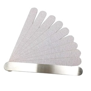 100pcs/lot Professional Double Sided Crystal Glass Nail <b>File</b> 100 Grit Reusable Sandpaper Nail Care Tool Color <b>Box</b> 25 - Product Image 5