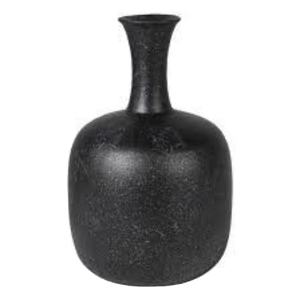 Pièce maîtresse article décoratif noir Pot de fleur décoration de la maison Style américain Vases en métal artisanat fleur Vase Table décorée - Product Image 1