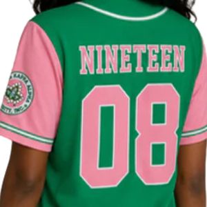 เสื้อเบสบอลสีเขียว ชุดกีฬาผู้หญิง ชุดทีมกีฬา เสื้อเชิ้ตติดกระดุม เสื้อผ้าสำหรับเล่นเกม เสื้อแขนสั้นสำหรับฝึกซ้อม ประสิทธิภาพสูง - Product Image 3