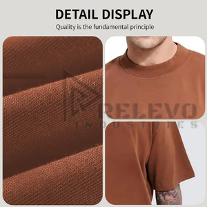 เสื้อยืดโอเวอร์ไซส์ผ้าฝ้ายแท้ 100% หนัก 300 กรัม ทรงหลวมไหล่ตก สไตล์ลำลอง  ไม่มีลาย  สำหรับผู้ชาย ระบายอากาศได้ดี ไม่เป็นขุย - Product Image 5
