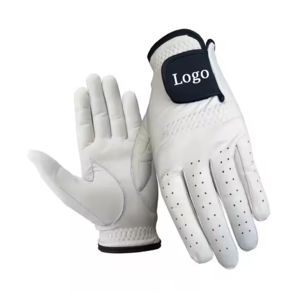 DARIB IMPEX Men's Sheepskin Adjustable <b>Hook</b> & Loop Closure Lightweight UV Protection Golf Gloves - Product Image 4