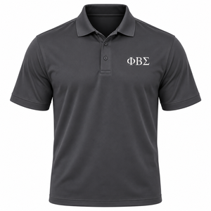 Camiseta Polo de Rendimiento Phi Beta Sigma para Hombre, con Letras Bordadas, Manga Corta, Absorbe la Humedad, para Golf, Deportes, Uso Casual - Product Image 3