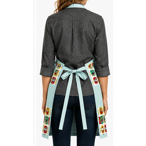 Tablier de cuisine en coton imprimé de qualité supérieure, tablier de chef réutilisable, tablier personnalisé avec logo et design. - Product Image 4