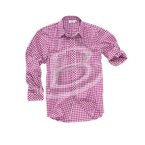 Chemise de costume bavarois allemand pour homme Oktoberfest, 100% coton, grande taille, décontractée, col marin, à carreaux vichy, pour l'été - Product Image 4