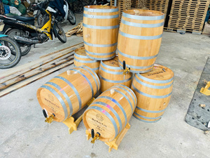 [VENTE CHAUDE] |   Mini-baril artisanal en chêne personnalisé pour l'âge du vin, le stockage des spiritueux, la décoration de bar à domicile, fourniture Vietnam - Product Image 5