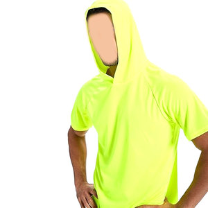 เสื้อฮู้ดแขนสั้นผู้ชายพร้อมฮู้ด UPF 50+ ป้องกันแสงแดด น้ำหนักเบา แห้งเร็ว เสื้อกีฬาสำหรับวิ่งออกกำลังกาย - Product Image 3