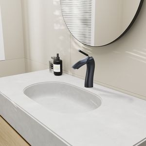 Rubinetto Monocomando Nero Opaco per Lavabo - Product Image 1