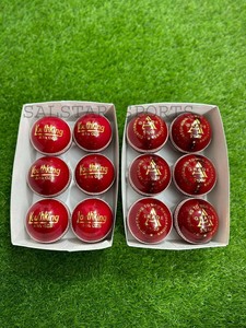 ลูกคริกเก็ตคุณภาพพรีเมียม Salstar Sport หนังวัวแท้เกรดสูงสุด สีแดง ขนาดเยาวชน ปรับแต่งสีและโลโก้ได้ - Product Image 5
