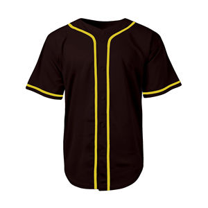 Maillot de baseball personnalisé vierge uni en gros pour broderie, maillots de softball pour hommes, maillot de baseball - Product Image 6
