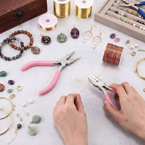 2 outils de fabrication de bijoux, pince à anneaux 6 en 1, rose - Product Image 6