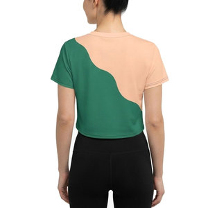 T-Shirt Crop Top pour femmes, nouveau look, matériau doux, manches courtes, col rond, vêtements d'été simples et décontractés pour tous les jours, confortables - Product Image 2