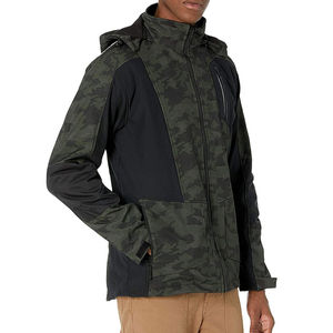 Veste softshell à capuche pour homme, automne, imperméable, respirante, écologique, prête pour les activités de plein air, durable, résistante aux intempéries - Product Image 1