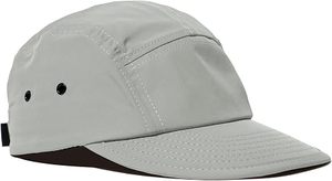 Casquette de baseball unisexe gris clair à 5 panneaux, respirante, imperméable, en maille, couleur unie, décontractée, pour l'extérieur, printemps-été, ajustée pour adulte - Product Image 4