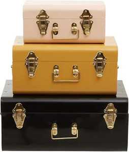 Caja de almacenamiento metálica personalizada para ropa y joyas, ligera y resistente, para uso doméstico, con cerraduras. - Product Image 1