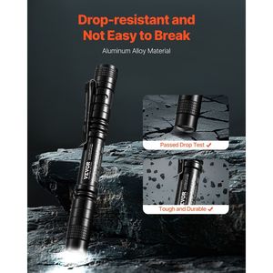 Paquete de 2 Linternas de Bolsillo de 100 Lúmenes, Resistentes al Agua IPX4, Compactas y Ligeras, con Clip, Portátiles para Uso Diario - Product Image 3