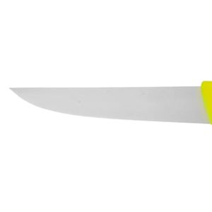 Couteaux à désosser à manche jaune avec lame étroite argentée et poignée ergonomique pour le travail de découpe de la viande et de la volaille - Product Image 2