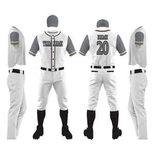 Uniforme de baseball pour hommes très demandé en hiver, respirant, à manches courtes, design personnalisable, haute qualité - Product Image 6