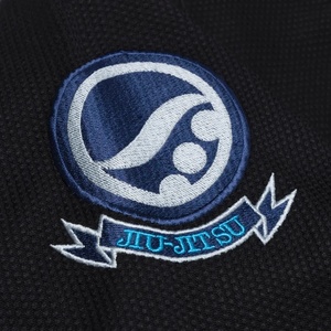 Kimono de Karate BJJ para Competición Black Safire, 450 GSM, Tejido de Algodón Transpirable con Acabado Perlado - Product Image 6