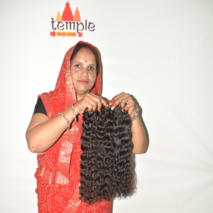 Cheveux indiens 100% naturels Remy vierges, double tirage, sans cuticules alignées, coupés à plat, bouclés, pointes épaisses, vente en gros - Product Image 6