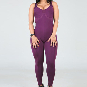 Premium Quality Women's Gym <b>Jumpsuits</b> Knitted Breathable Quick Dry Active Wear Custom Logo Streetwear Style New Hot Selling - Product Image 2