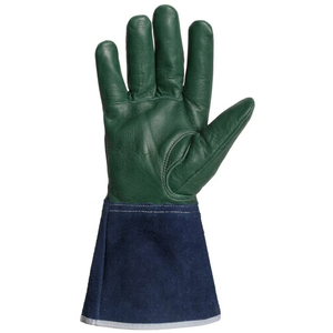 High quality cowhide leather welding gloves heat resistant long cuff design for MIG TIG welding industrial safety gloves - Product Image 6