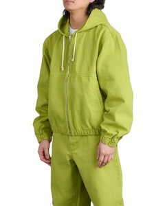 แจ็กเก็ตยีนส์มีซิปสำหรับผู้ชายเสื้อแจ็กเก็ตผ้าแคนวาสสำหรับงานปักลายแนวสตรีทงานวินเทจ - Product Image 5