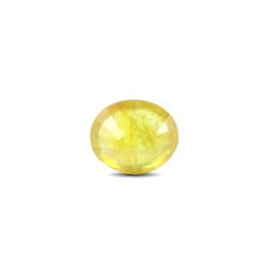 Premium 6.75 Carat Yellow Sapphire Loose Gemstone-Oval Cut 10x12mm for Fine Jewelry - Product Image 2