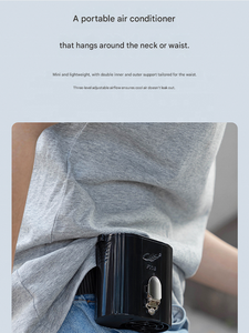 Gongtian F118 Mini Wearable Neck Fan-Battery Powered Outdoor Use <b>Three</b>-Speed Plastic Material - Product Image 3