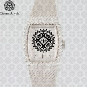 Charm_Jewells Luxury Vintage <b>Men's</b> Stainless Steel <b>Watch</b> 40mm Case Analog Mechanical Movement Chronograph Diamond Accents Glass - Product Image 2