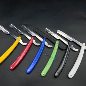 Rasoir de barbier personnalisé avec logo, lame en acier durable, manche en plastique, pour usage facial, avec fonction de sécurité, avec étiquette privée, rasoir pour le cou - Product Image 6