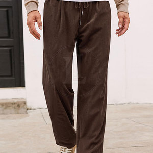 Wholesale Price New Arrival Men's Casual Mid Waist Breathable Eco-Friendly Lightweight 100% Cotton <b>Trouser</b> for Sale - Product Image 3