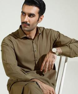 Ensemble Shalwar Kameez en coton pour homme, prêt à expédier en 2026, Kurta Pajama de qualité supérieure, vêtements islamiques traditionnels pour homme - Product Image 6