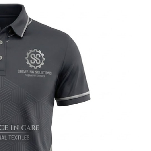 Chemise Polo à manches longues pour la tonte des moutons, impression par sublimation, design personnalisé, fabricant de vêtements de sport, service OEM - Product Image 2
