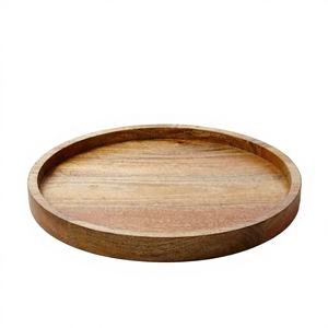 Plateau de service en bois pur poli, fait main, écologique, avec poignée, pour usage domestique, restaurant, bureau, plateau à café - Product Image 6