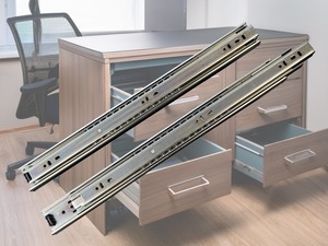 Correderas de Cajón de Acero Laminado en Frío de Alta Calidad, con Rodamientos de Bolas, Montaje Lateral, Extensión Completa GT48, para Cocina Industrial, Carga de 45 kg - Product Image 5