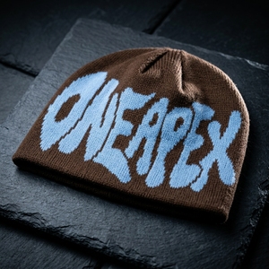 Custom Brown Knit Beanie Hat Blue Custom Logo Ribbed <b>Winter</b> <b>Cap</b> Unisex Streetwear Fashion Headwear Wholesale OEM Manufacturer - Product Image 3
